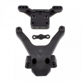 AE91884 - RC10B6.3 Front Top Plate and Ballstud Mo