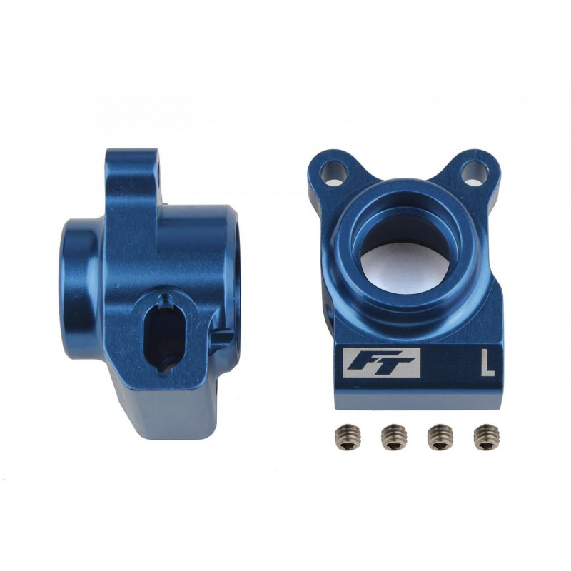 AE91877 - RC10B6.2 FT Rear Hubs blue aluminum