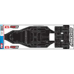 AE91870 - RC10B6.3/B6.2 FT Chassis Protective Shee