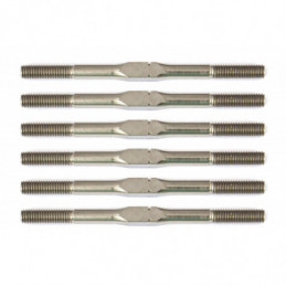 AE91727 - RC10B6.1 FT Titanium Turnbuckle Set 3x4