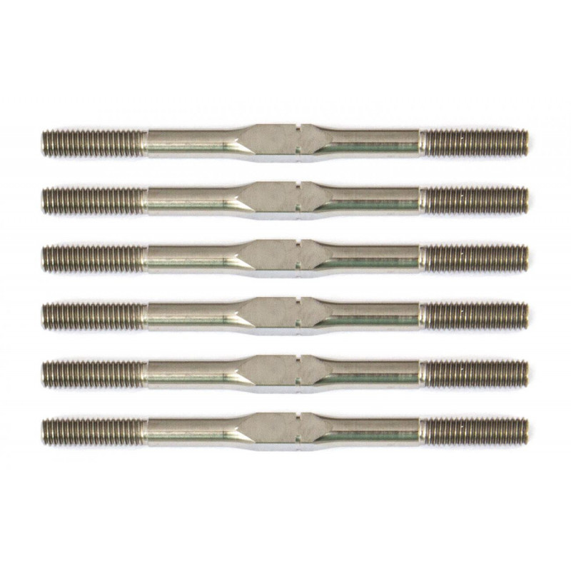 AE91727 - RC10B6.1 FT Titanium Turnbuckle Set 3x4