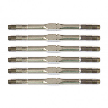 AE91727 - RC10B6.1 FT Titanium Turnbuckle Set 3x4