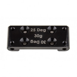 AE91898 - RC10B6 FT Bulkhead 25 deg 30 deg stee