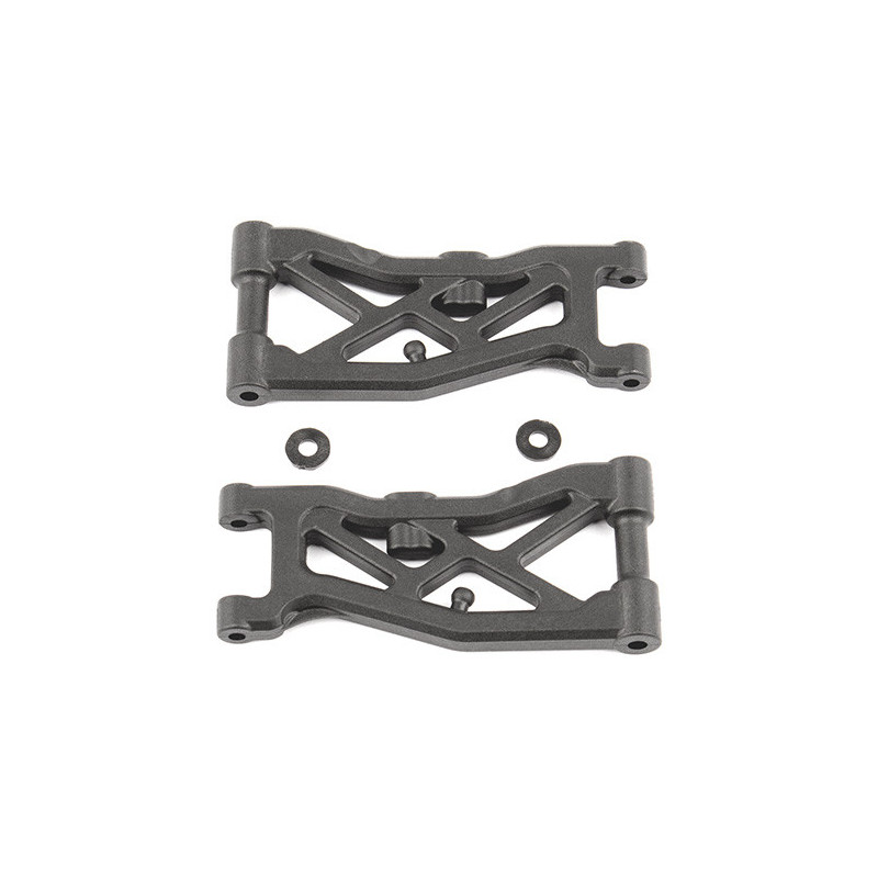 AE92297 - RC10B74 FT Front Suspension Arms carbon fiber
