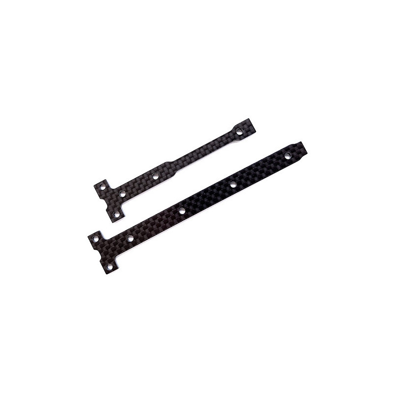 AE92284 - RC10B74.1 Carbon Fiber Chassis Brace Support Set 2.0mm
