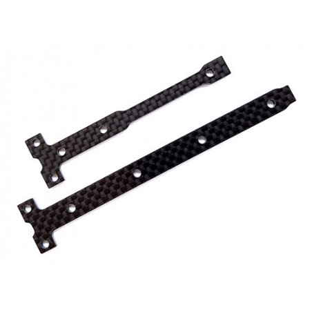 AE92284 - RC10B74.1 Carbon Fiber Chassis Brace Support Set 2.0mm