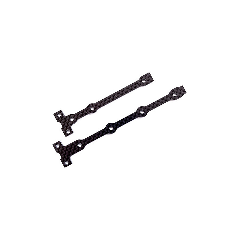 AE92283 - RC10B74.1 FT Flex Chassis Brace Support Set 2.0mm carbon fiber