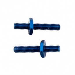 AE91905 - RC10B6.3 FT Battery Strap Shoulder Screws blue aluminum