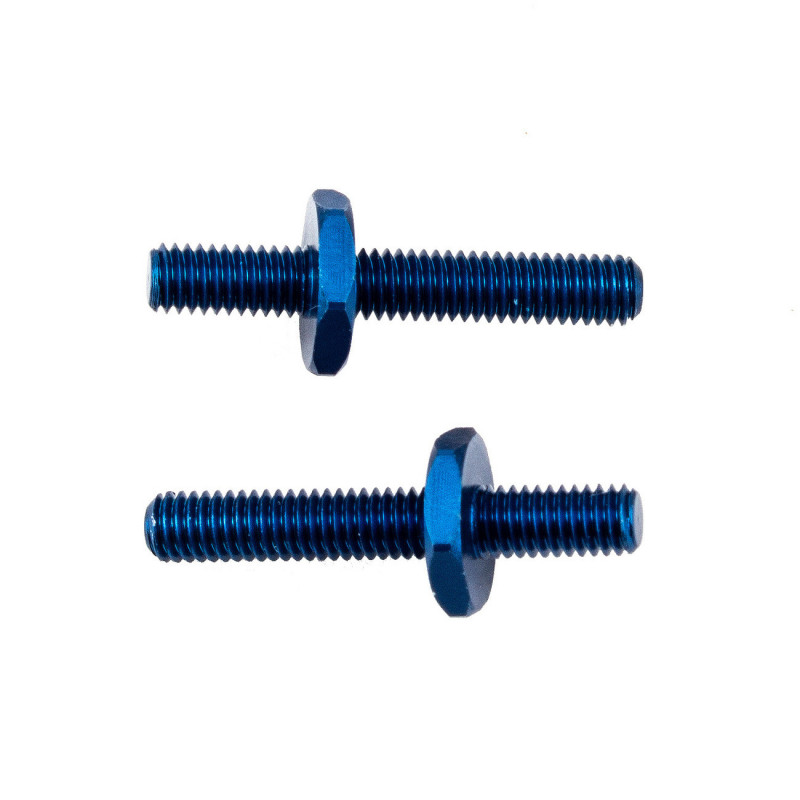 AE91905 - RC10B6.3 FT Battery Strap Shoulder Screws blue aluminum