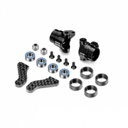 302202 - ALU STEERING BLOCKS WITH GRAPHITE EXTENSION PLATES - SET