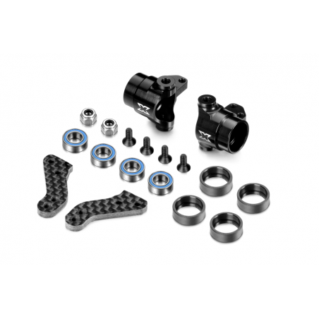 302202 - ALU STEERING BLOCKS WITH GRAPHITE EXTENSION PLATES - SET