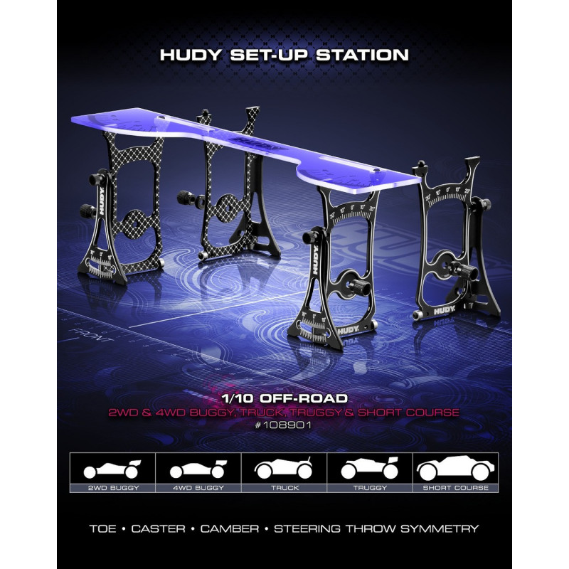 108901 - Hudy Set-Up Station For 1/10 Off-Road