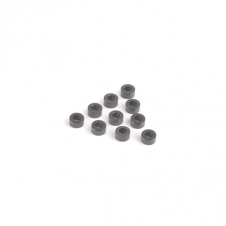 U7712 - M3 Black Alloy Washers 3.00mm (pk10)