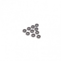 U7711 - M3 Black Alloy Washers 2.00mm (pk10)