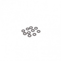 U7710 - M3 Black Alloy Washers 1.00mm (pk10)