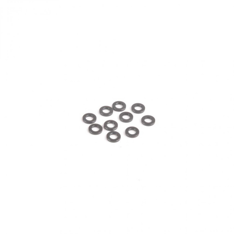U7710 - M3 Black Alloy Washers 1.00mm (pk10)