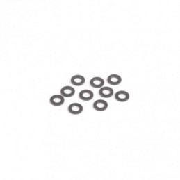 U7709 - M3 Black Alloy Washers 0.75mm (pk10)