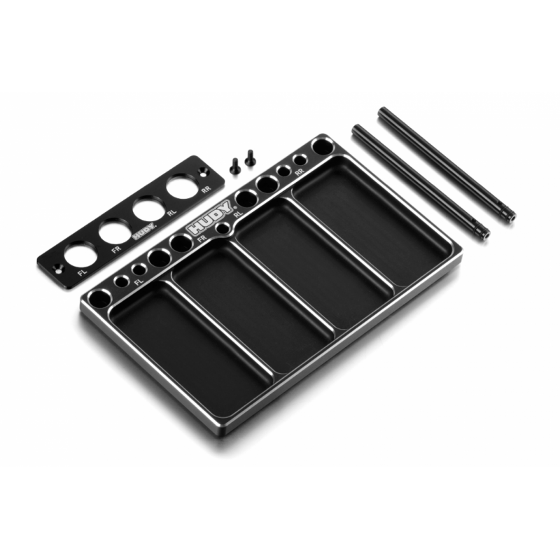 109801 - HUDY Alu Tray for 1/10 Off-Road Diff & Shocks