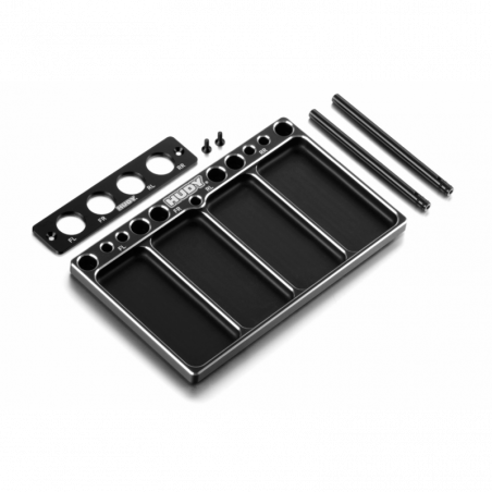 109801 - HUDY Alu Tray for 1/10 Off-Road Diff & Shocks