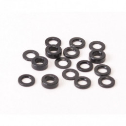 U4314 - SPEED PACK - Alloy Black M3 Washers - 18pc