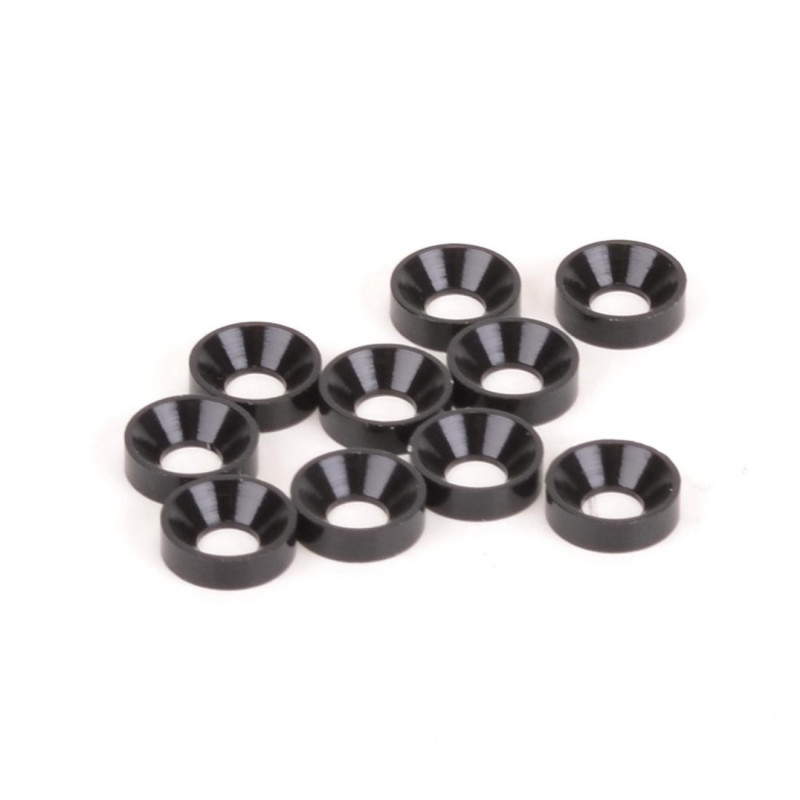 U4155 - SPEED PACK - M3 Csk Washers - Black Alloy (pk10)