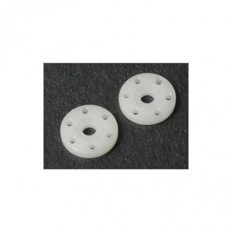 U3672 - Big Bore Piston 6 Hole White 1.5 (pr)