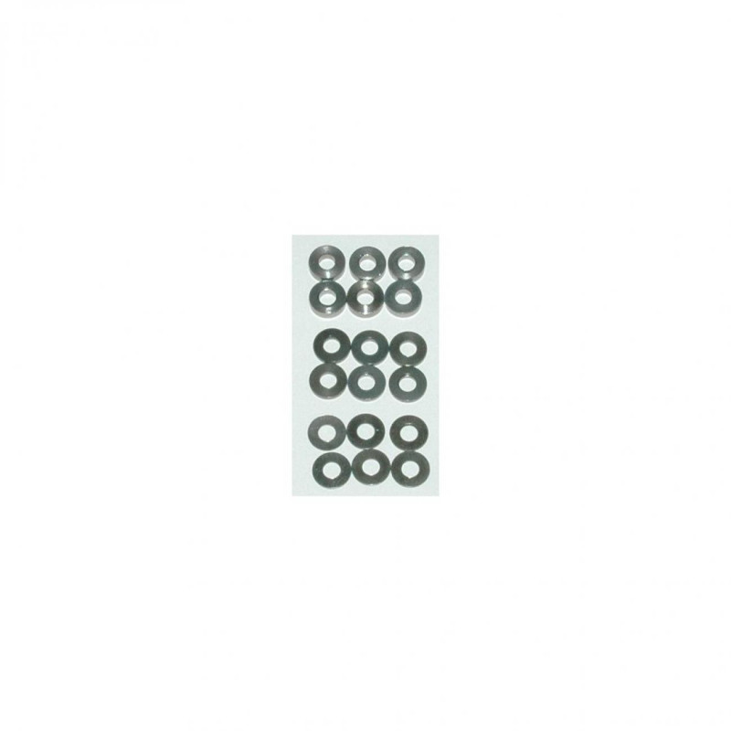 U3131 - SPEED PACK Alloy Spacers - M3x7mm 0.512mm (pk18)