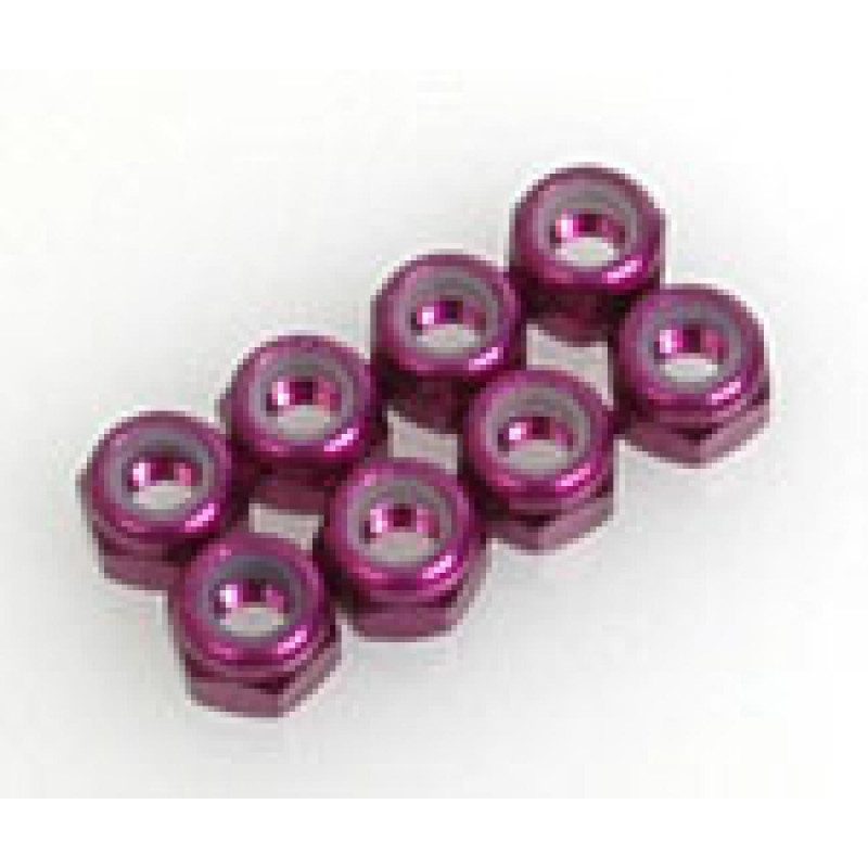 U2187 - SPEED PACK - M3 Nyloc Nut - Purple Alloy (pk8)