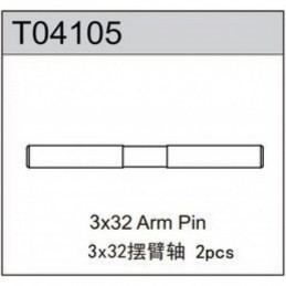 T04105 - Arm Shaft 3x32mm TM4