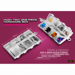 298018 - HUDY TINY HARDWARE BOX - 8-COMPARTMENTS