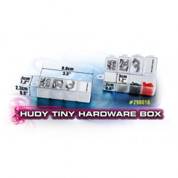 298016 - HUDY TINY HARDWARE BOX - 4-COMPARTMENTS