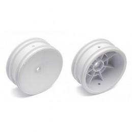 AE9690 - Buggy Front Hex Wheels white