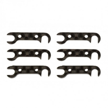 AE92185 - RC10B74 FT Graphite Rear Hub Link Shim Set