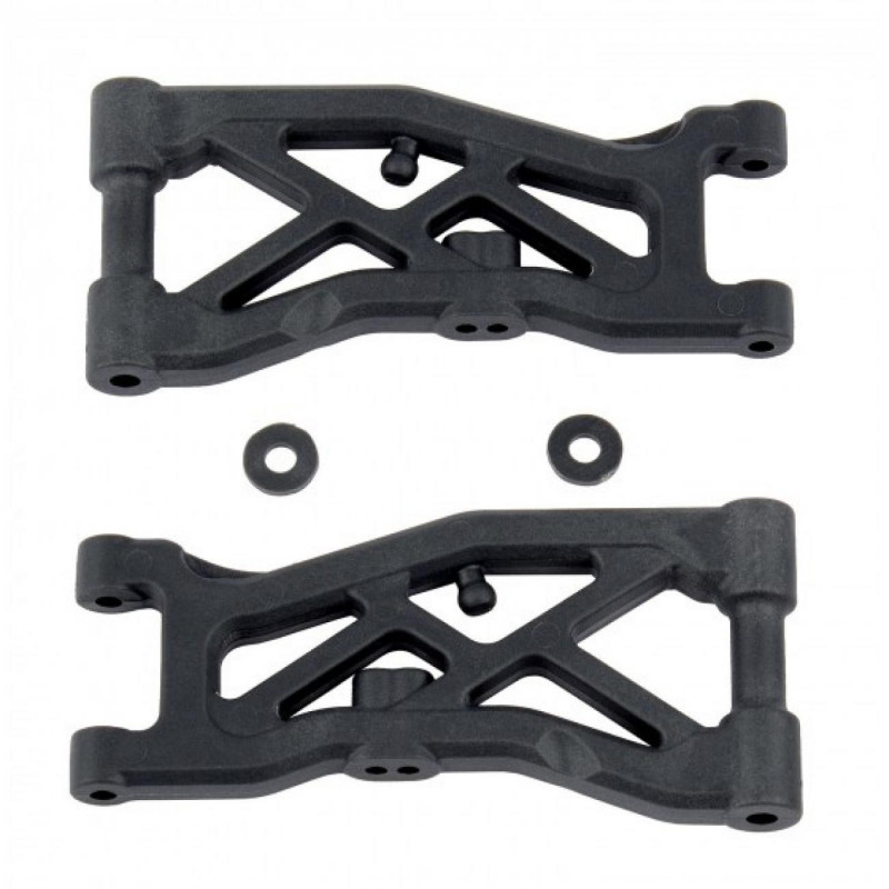 AE92129 - RC10B74 Front Suspension Arms hard