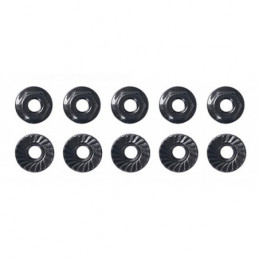 AE91150 - Nuts M4 Low Profile Wheel Nuts steel serrated