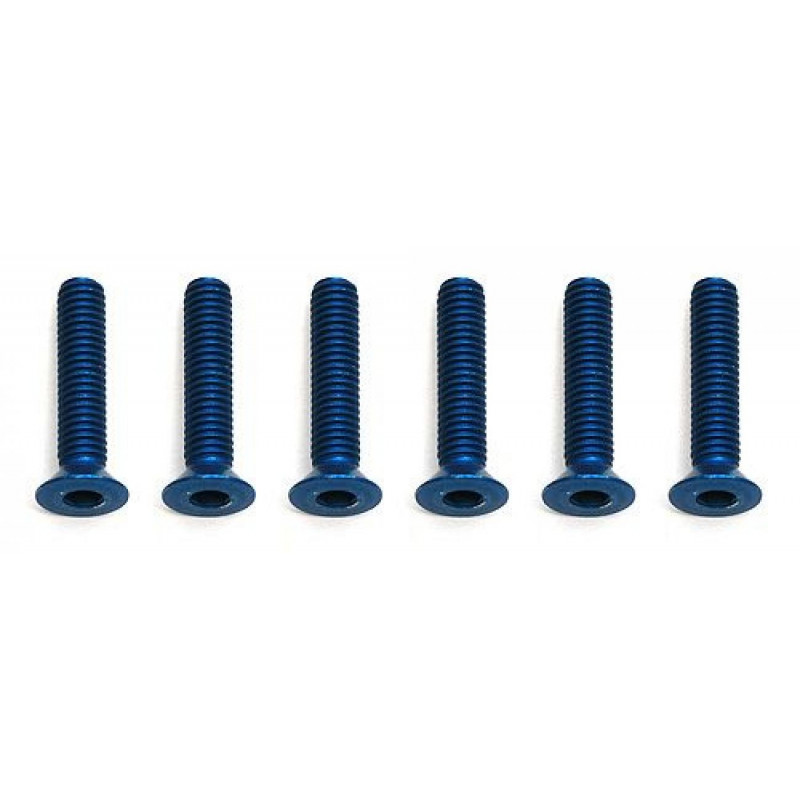 AE8567 - FT Screws Blue Aluminum M3x14 mm FHCS