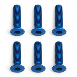 AE8556 - FT Screws Blue Aluminum M3x12 mm FHCS