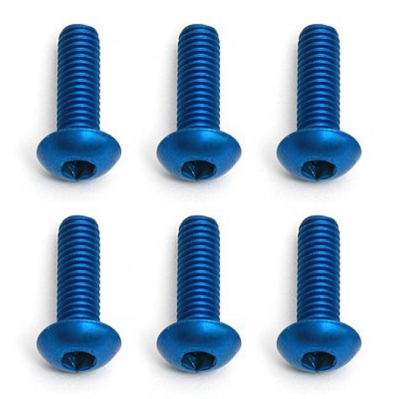 AE8554 - FT Screws Blue Aluminum M3x10 mm BHCS