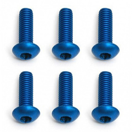AE8554 - FT Screws Blue Aluminum M3x10 mm BHCS