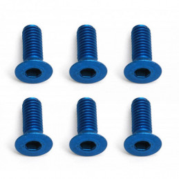 AE8553 - FT Screws Blue Aluminum M3x8 mm FHCS