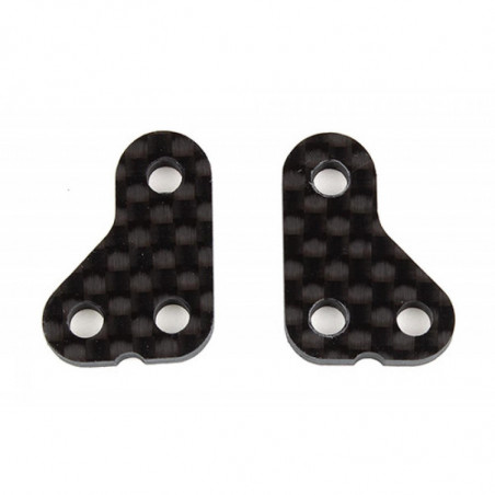 AE71144 - RC10T6.2 Steering Arm +1mm carbon fiber