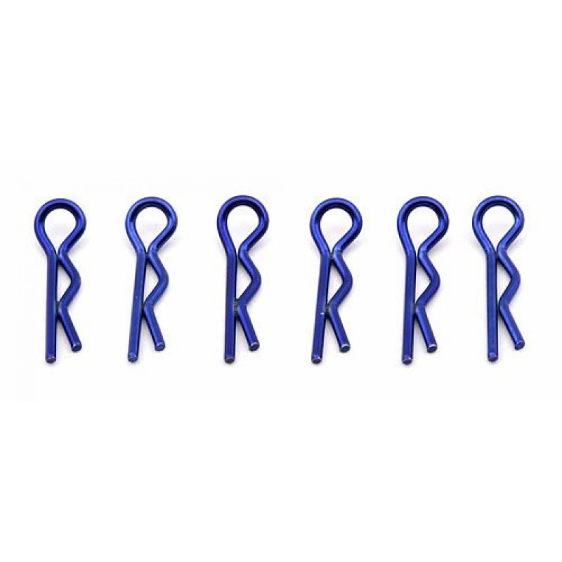 AE1736 - FT Body Clips metallic blue. Short.