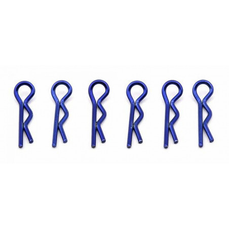 AE1736 - FT Body Clips metallic blue. Short.