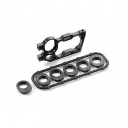 373012 - Alu Rear Motor Bulkhead - Right + Ride Height Adjusters