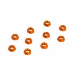 362280-O - ALU CONICAL SHIM 3x6x2.0MM - ORANGE (10)
