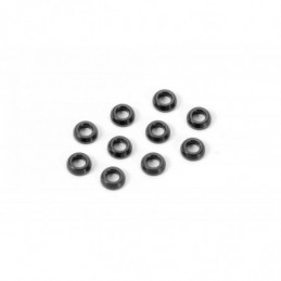 362280-K - Alu Conical Shim 3x6x2.0mm - Black (10)