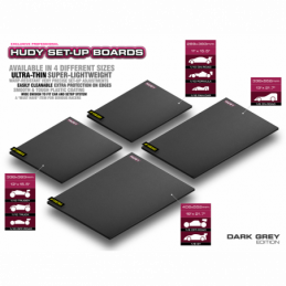 108303 - Flat Set-Up Board 1/10 & 1/12 On-Road - Lightweight- Dark Grey