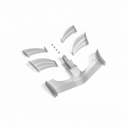 371203 Composite Adjustable Front Wing - White - ETS Approved