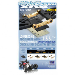 363313 - Brass Rear Lower Suspension Holder +2 - RR+RF - Set