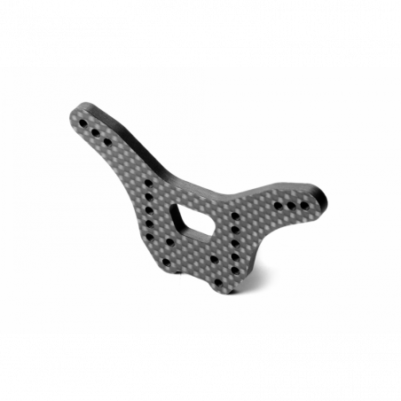 323087 - XB20 LCG Graphite Shock Tower Rear 4.0mm
